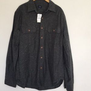 JCrew Men's Charcoal Chambray Shirt (NEW)